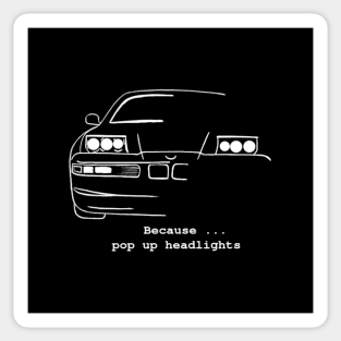 Pop Up headlights 8 Series Sticker